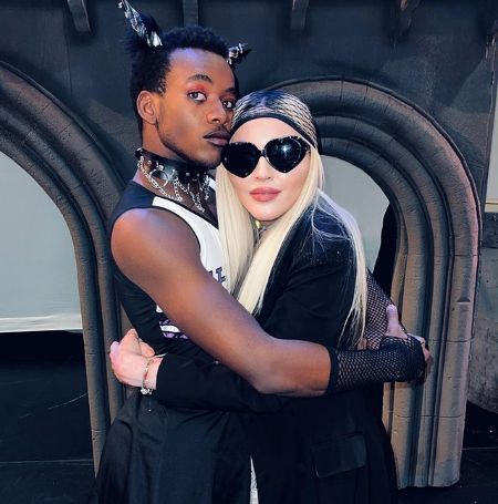 David Banda with Madonna.